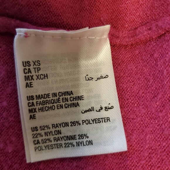 Maison Jules Juniors Pink Raspberry Mockneck Sweater XS - Picture 9 of 10